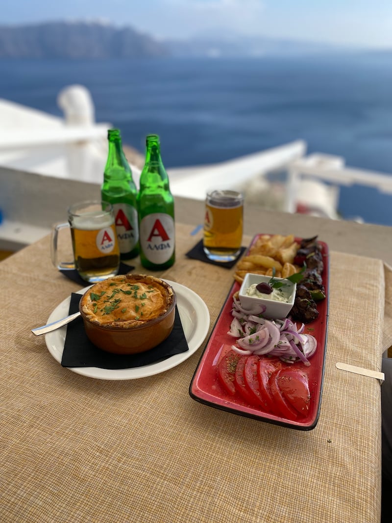 Food at Absithia. Photograph: Corinna Hardgrave