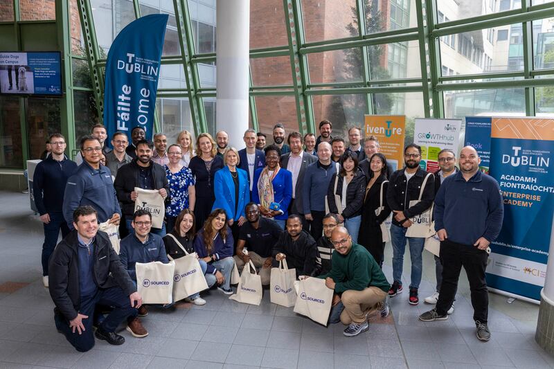 The first cohort of BT Sourced learners at TU Dublin, Aungier Street.