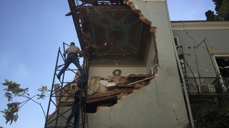 The house in ruins