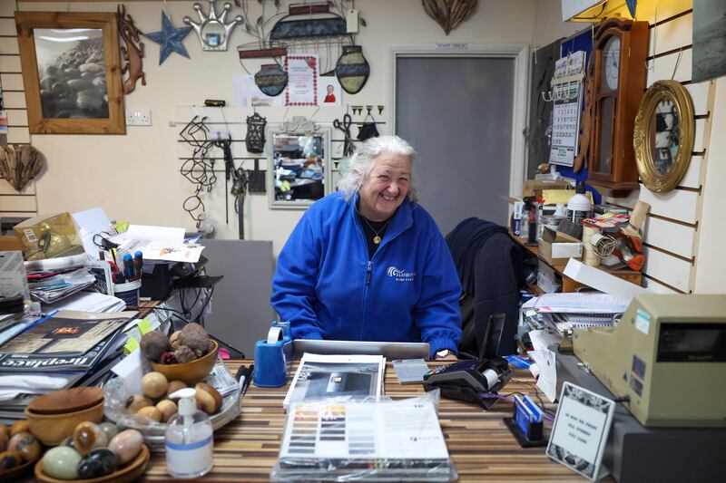 Lisa Britnell, proprietor of B&H Fireplaces and Stoves in Dover. Photograph: Enda O'Dowd