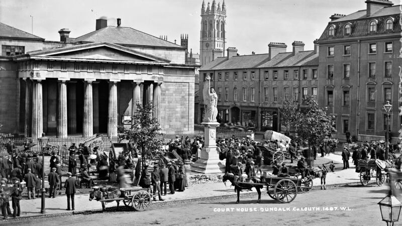 A view of the courthouse in Dundalk, circa 1910. Photograph: National Library of Ireland/Flickr Commons
