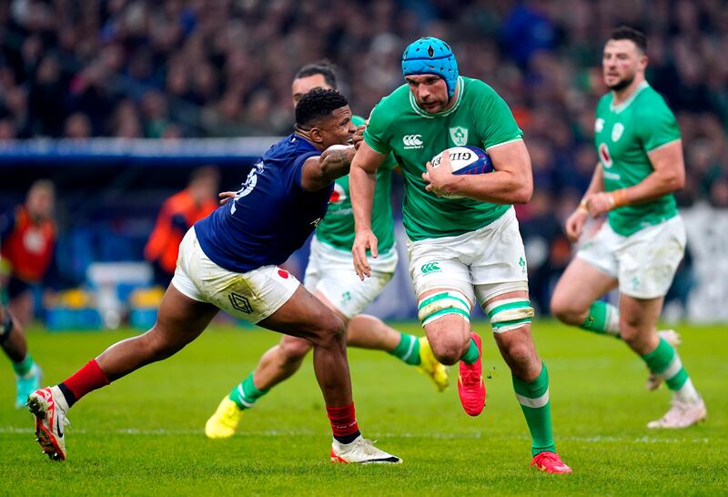 Tadhg Beirne has amassed a significant playing load for Munster and Ireland this year. Photograph: Andrew Matthews/PA Wire
