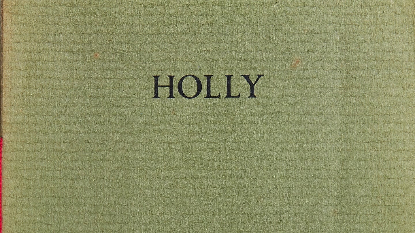 1981 & 1984: Holly. Photograph: Seamus Heaney Estate
