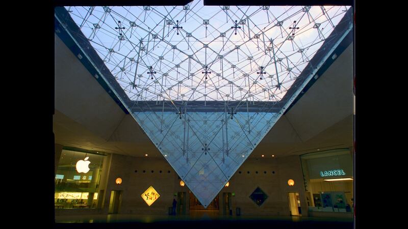 Inverted pyramid at the Louvre in Paris. From ‘An Engineer Imagines’