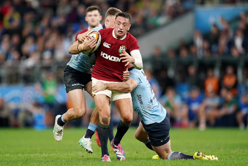 British and Irish Lions' Alex Mitchell. Photograph: Robbie Stephenson/PA