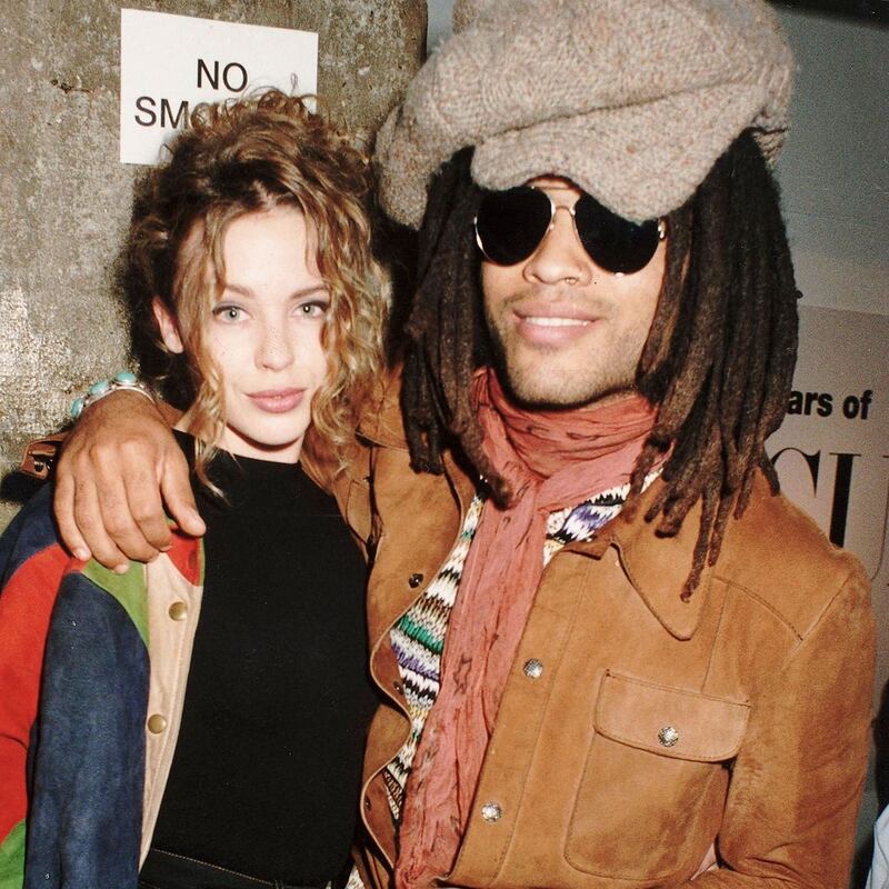 Ex-boyfriend: Kylie Minogue and Lenny Kravitz in 1995. Photograph: Dave Benett/Getty