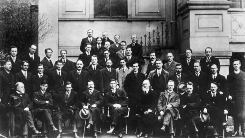Members of the first Dáil who met a century ago. “It is only by studying history that we learn who we are, where we have come from, what our antecedents were like.... and, more importantly, what is to become of us in the future.”  Photograph: Hulton Archive