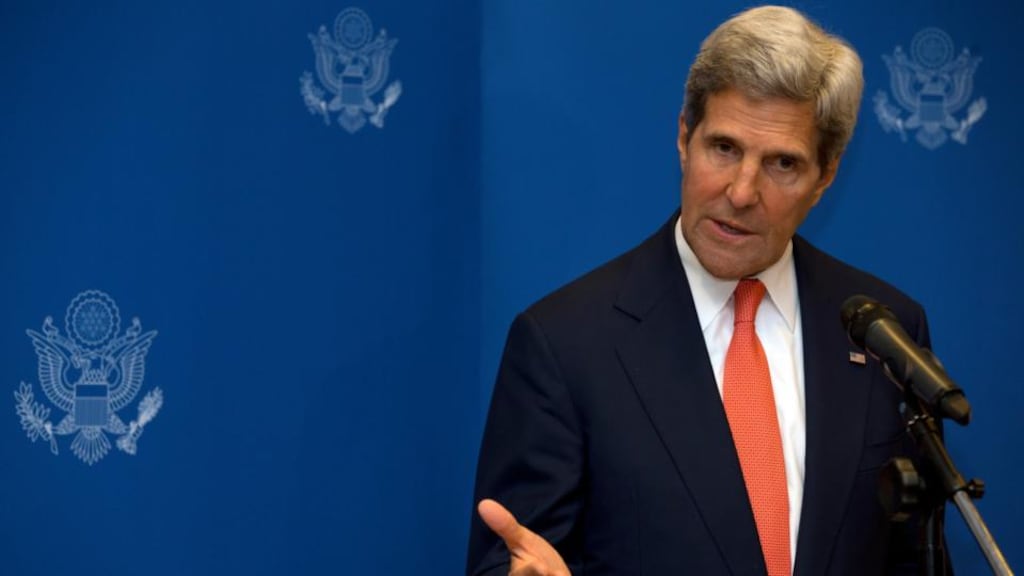US secretary of state John Kerry speaks to the media during a  news conference in Kuala Lumpur, Malaysia, on Thursday. On his trip to Asia he has had to has had to soothe fears in the region about Washington’s ongoing fiscal impasse. Photograph: Jacquelyn Martin/AP