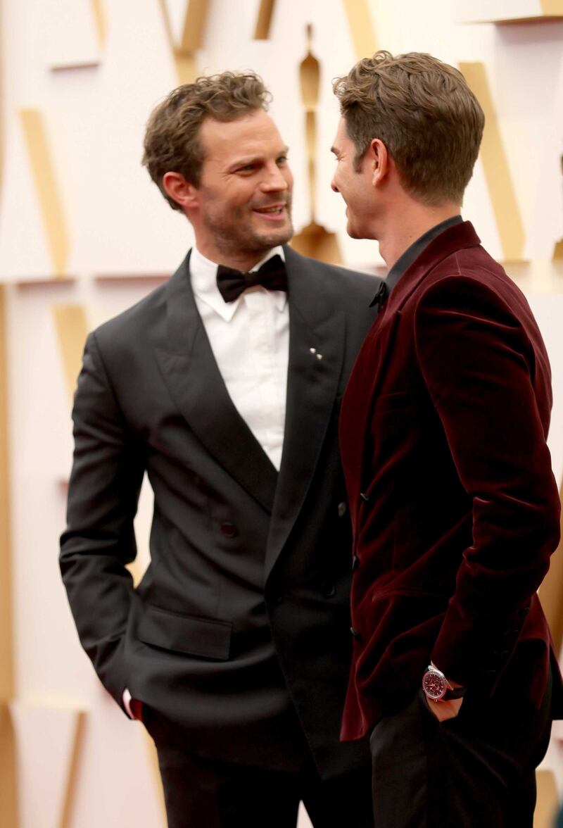Jamie Dornan (left) and Andrew Garfield