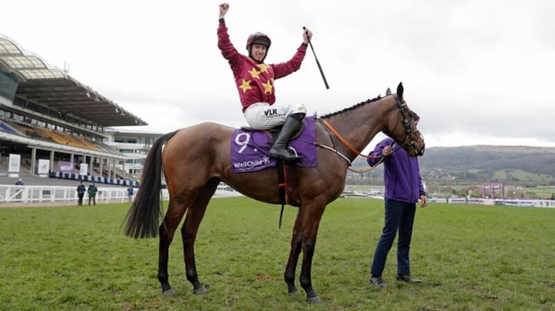 Minella Indo runs in the Boodles Gold Cup on Friday. Photograph:  Tom Jenkins/Getty Images