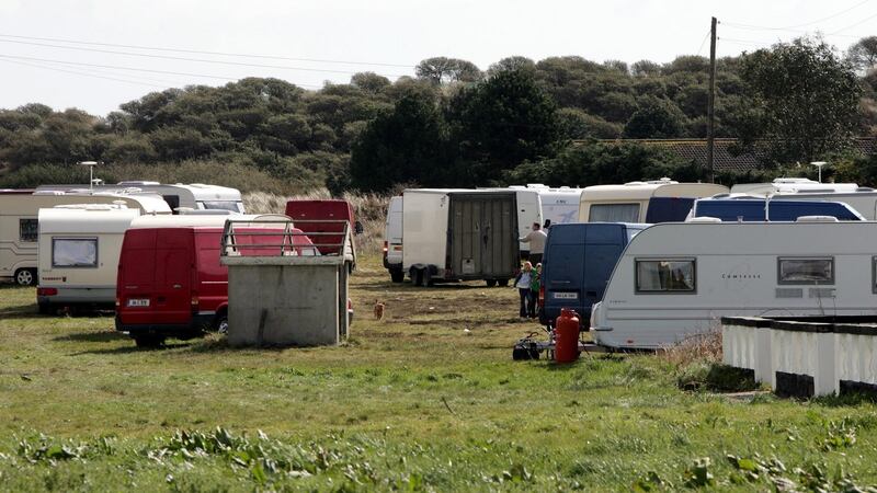 A file photograph of members of the Traveller Community at Brittas Bay in  Co Wicklow. Photograph: Eric Luke/The Irish Times.