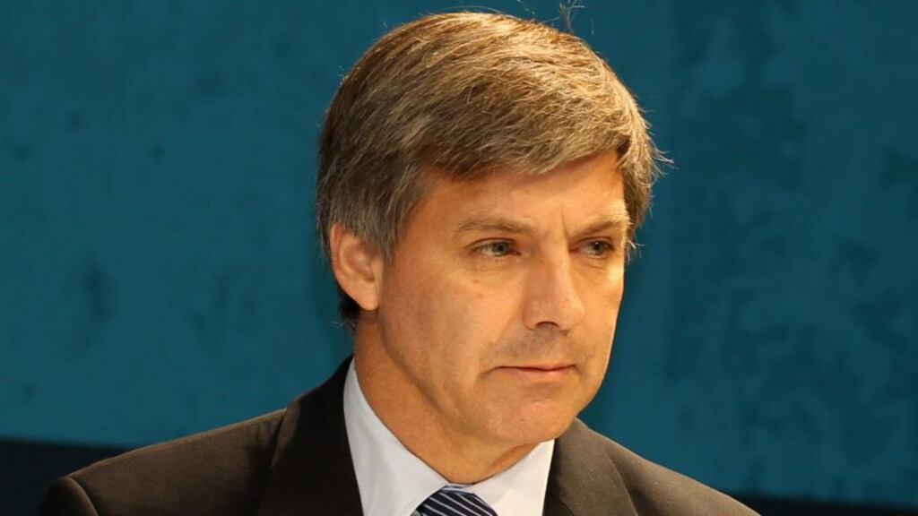 Chief Fifa inspector Harold Mayne-Nicholls at a press conference in Doha in 2010. Photograph:karim Jaafar/AFP/Getty Images