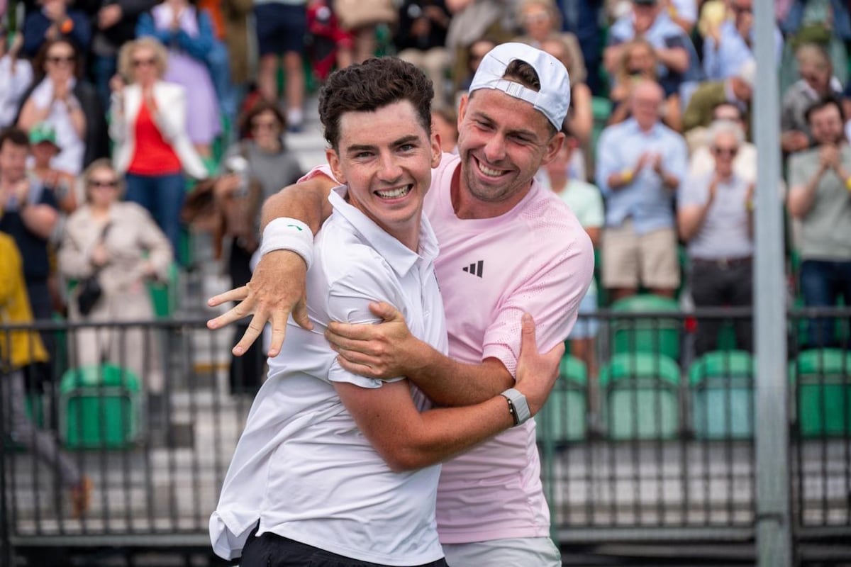 Irish doubles pair topple top seeds as Dimitrov exits in ATP Challenger Dublin