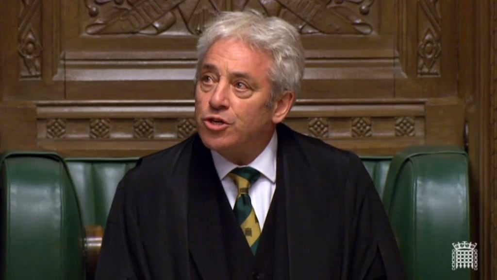 Speaker John Bercow. Photograph: UK Parliamentary Recording Unit handout