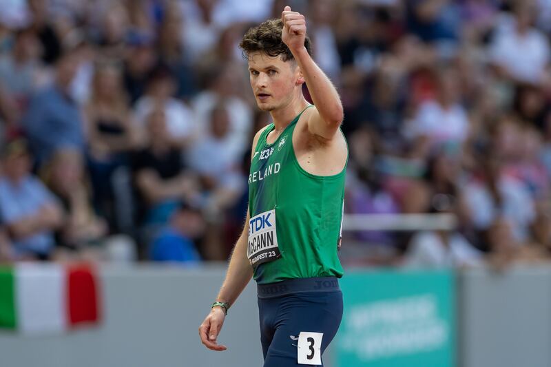 Ireland's Luke McCann at the World Athletics Championships in Budapest in September 2023. Photograph: Morgan Treacy/Inpho