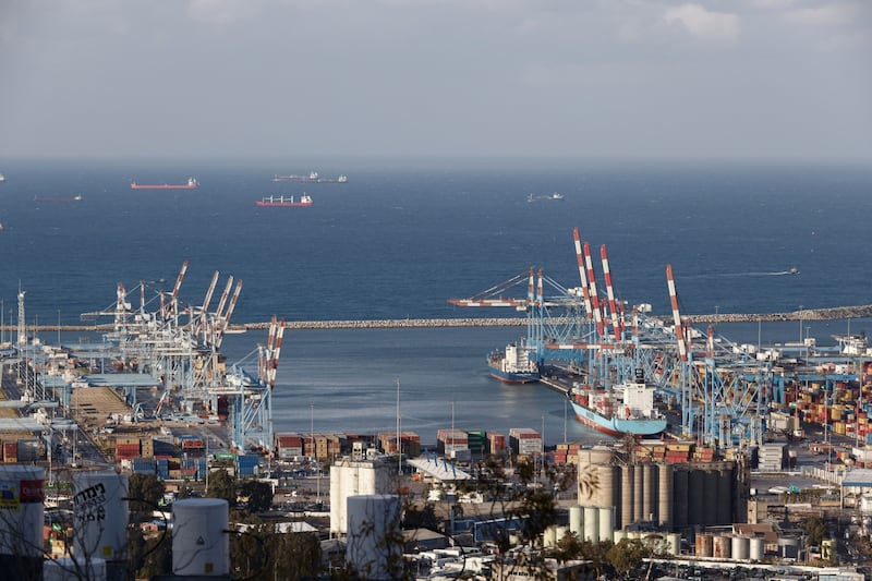 The port of Haifa, the biggest in Israel. Photographer: Kobi Wolf/Bloomberg
