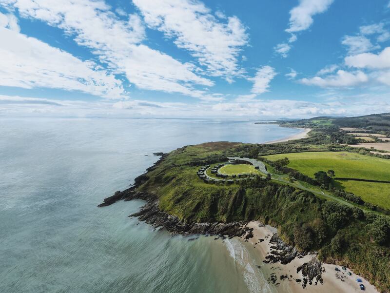 A computer-generated image of the boutique resort proposed by Paddy McKillen jnr's Oakmount for the clifftop lands at Magheramore Beach in Co Wicklow