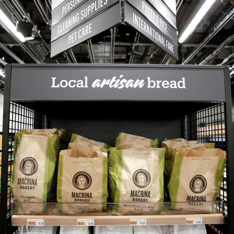 Amazon Go Grocery. Photograph: Jason Redmond/Reuters
