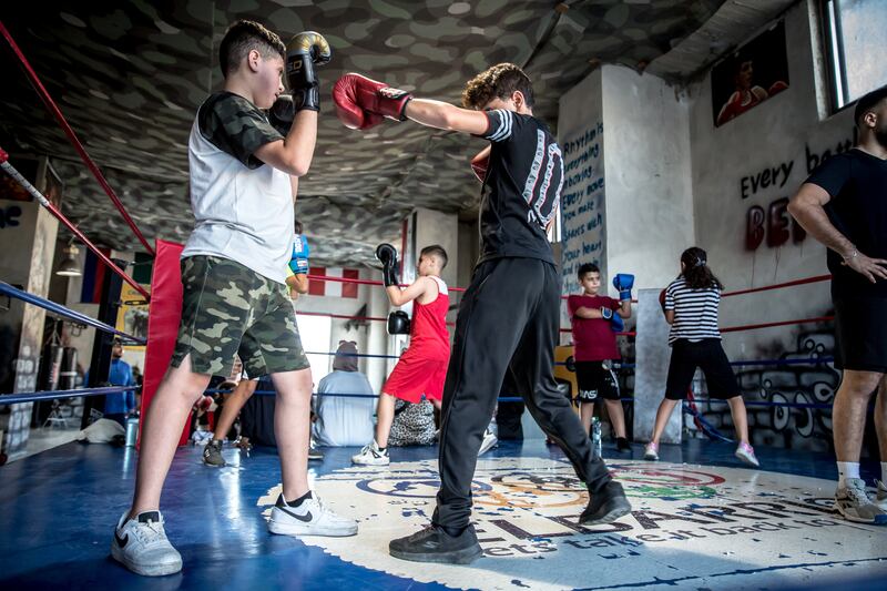 Sally Hayden

Children take part in boxing classes at the ElBarrio Gym in Ramallah.