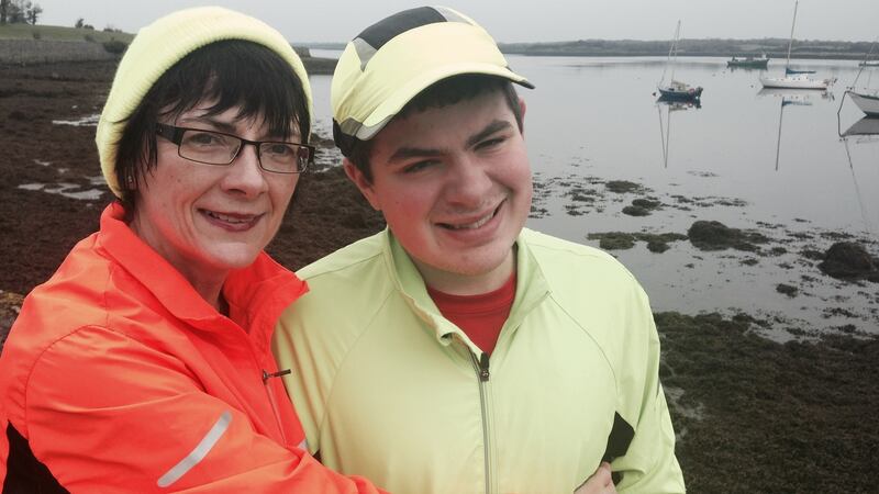 Ailbhe and her son, Feilim: running has made a big difference to Feilim, who has autism, calming him at times of stress.