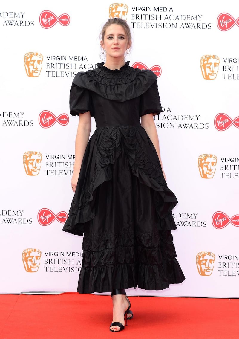 Derry Girls: Louisa Harland in Natalie B Coleman at the TV Baftas. Photograph: Jeff Spicer/Getty