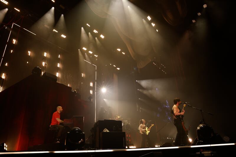 Biffy Clyro on stage at 3Arena in Dublin. Photograph: Nick Bradshaw
