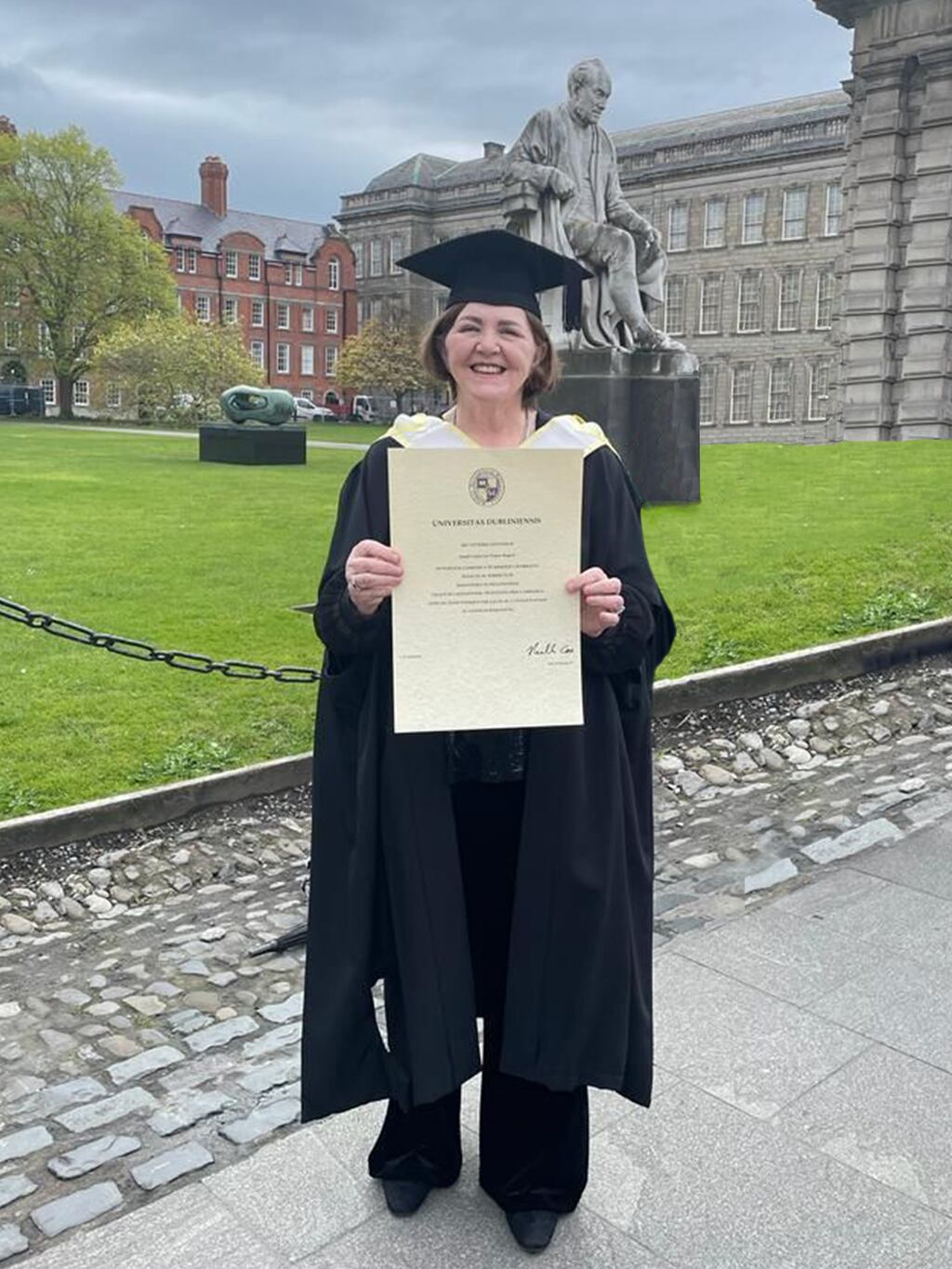 Prof Sarah Rogers: Colleagues recalled hearing her singing Handel’s Messiah in her clinics as the annual Christmas performances in the National Concert Hall loomed. Photograph: Courtesy of Rip.ie