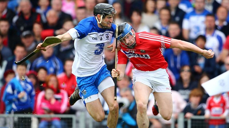 Barry Coughlan tackles Conor Lehane. Cork will be looking to the likes of the experienced Lehane for leadership on Sunday. Photograph: Cathal Noonan/Inpho