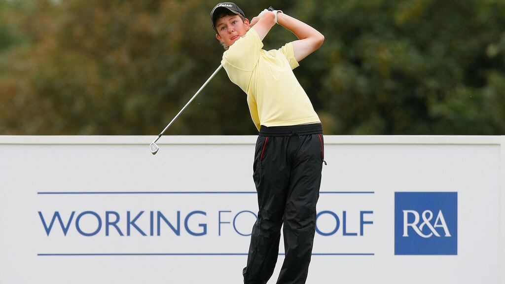 John-Ross Galbraith: shot an opening round of 71 in the South of Ireland at Lahinch.  Photograph:  Tom Dulat/R&A/Getty Images