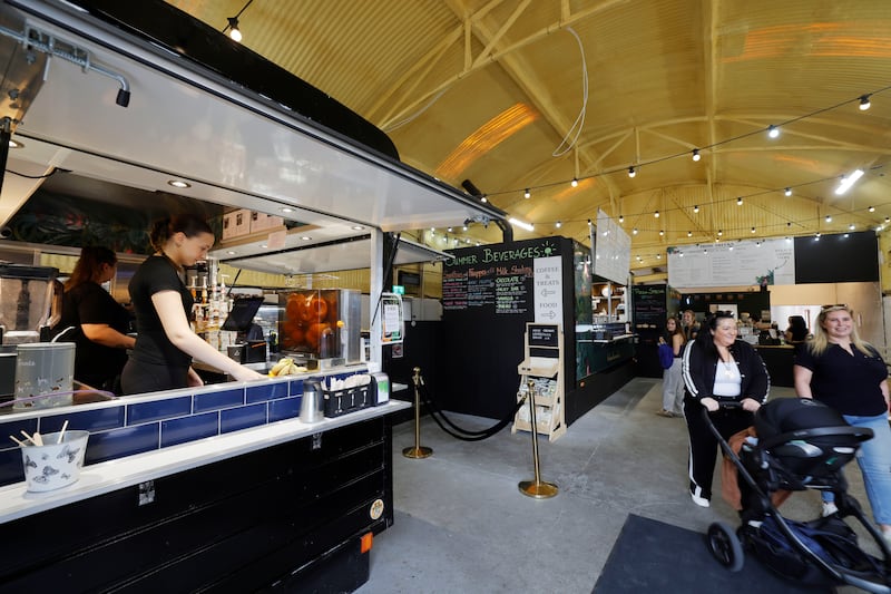 Food offerings in the renovated barn, which is open to the public seven days a week. Photograph: Alan Betson