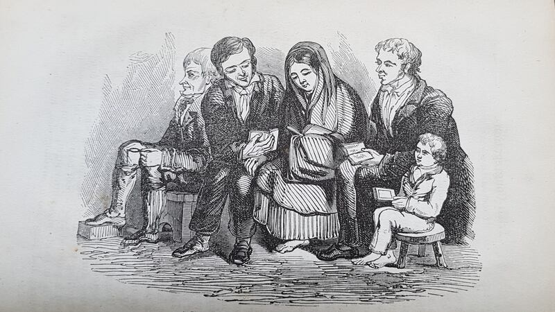 Irish class at Brosna, in north Co Kerry