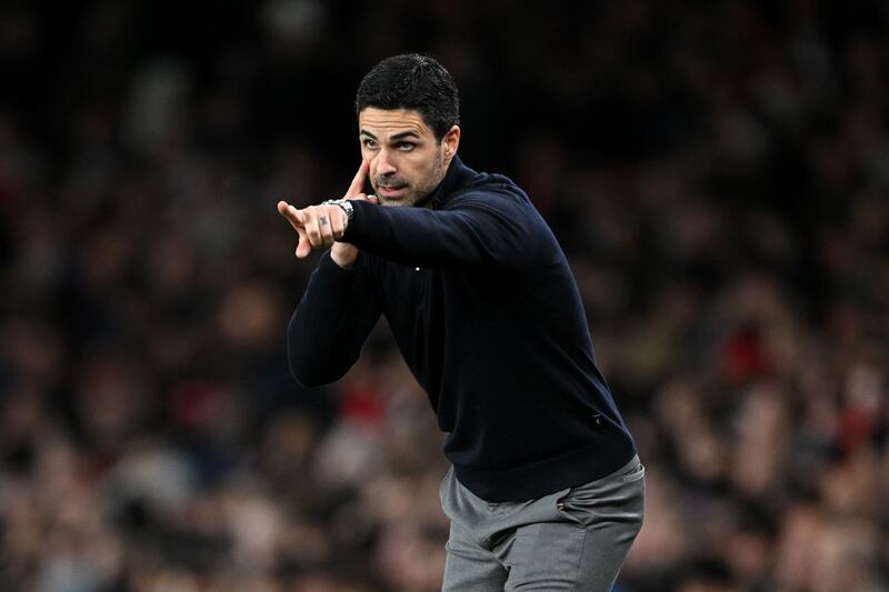 Arsenal head coach Mikel Arteta. Photograph: Mike Hewitt/Getty Images