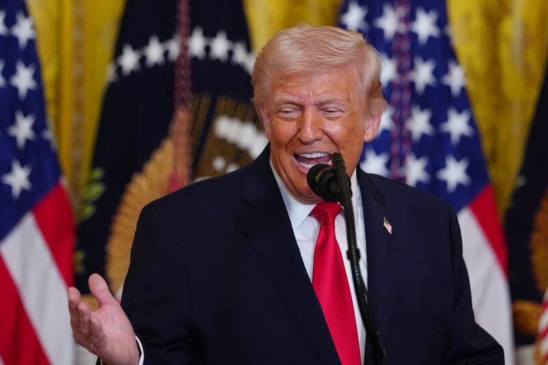 US president Donald Trump. Photograph: Julia Demaree Nikhinson/AP
