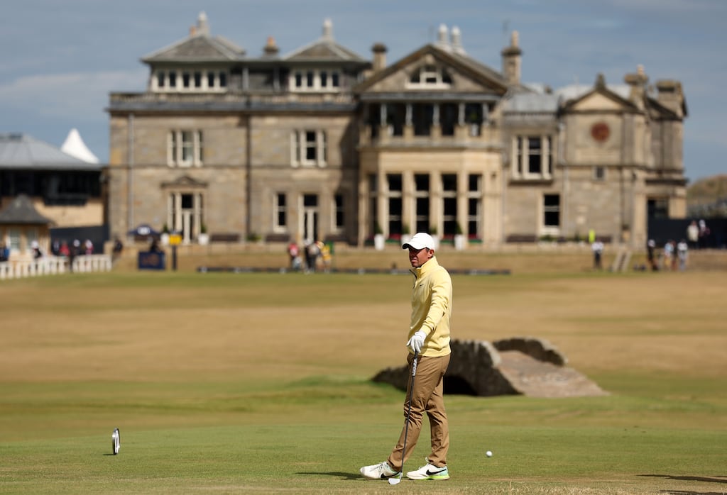 Rory McIlroy was the best of the Irish on day one at St Andrews. Photograph: Harry How/Getty Images