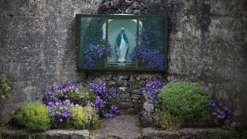 The site of a mass grave for children who died in the Tuam mother and baby home in Co Galway. Photograph: Niall Carson/PA Wire