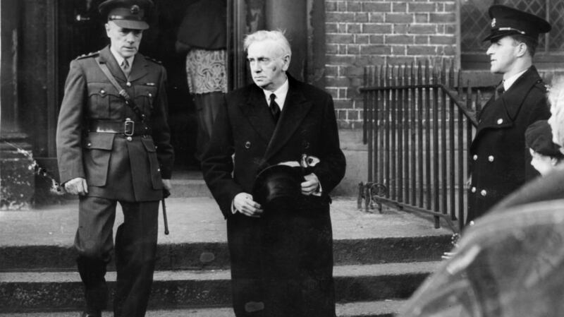 Former Fine Gael taoiseach John A Costello who led the country from 1948 to 1951 and 1954 to 1957