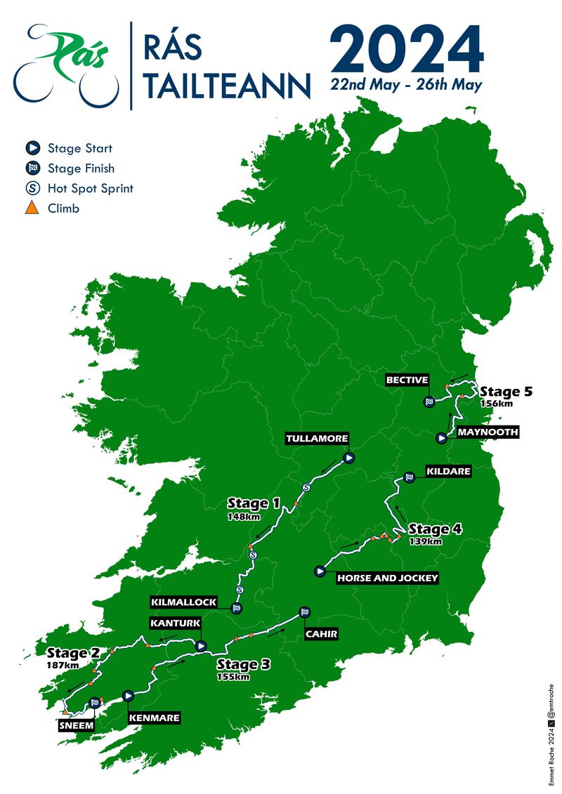 Ras Tailteann map