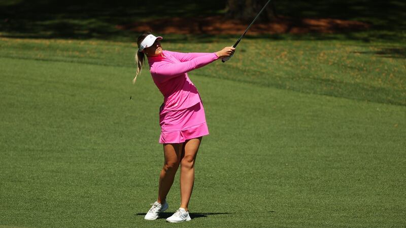 Olivia Mehaffey, seen here in action during the Augusta National Women’s Amateur in April, will turn professional later this month. Photograph:  Kevin C Cox/Getty Images