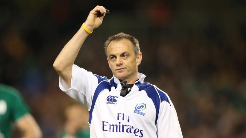 New Zealand referee Chris Pollock: He is thought to be a conservative referee and regularly hands out less penalties in a match than say, Wayne Barnes. Photograph: Inpho