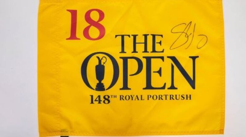 The flag from the final hole of Shane Lowry’s Open Championship victory sold for €2,200
