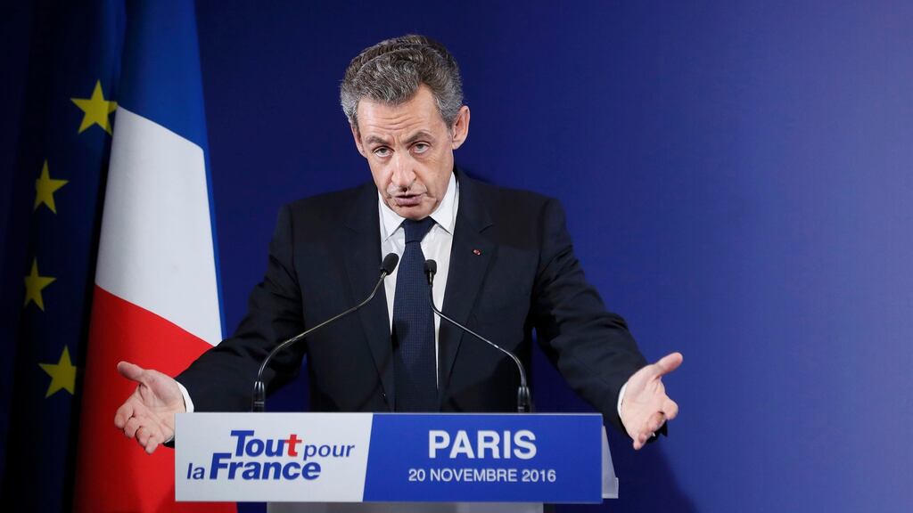 Nicolas Sarkozy, former French president. Photograph: Ian Langsdon/Reuters
