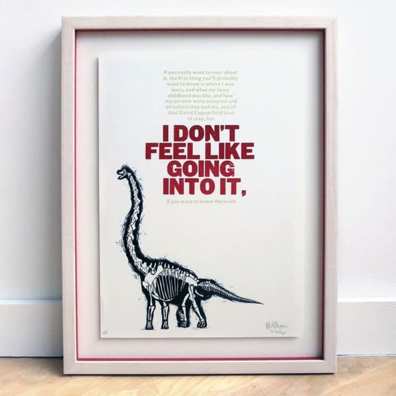 Catcher in the Rye original letterpress print, €45, Designist.