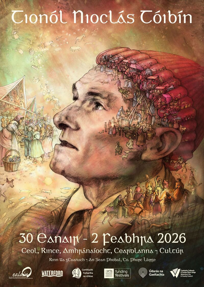 An póstaer do Tionól Nioclás Tóibin 2026 deartha ag Shona Shirley McDonald