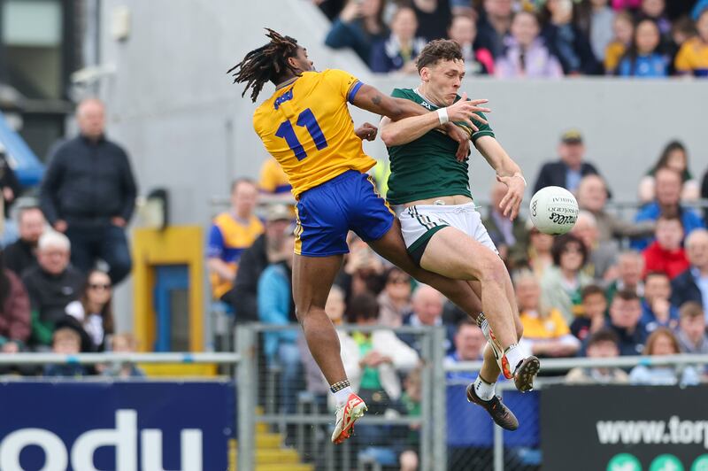 David Clifford of Kerry in action against Ikem Ugwueru of Clare. Photograph: Natasha Barton/Inpho