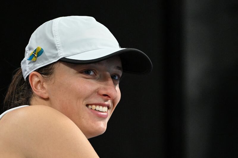 Poland's Iga Swiatek is favourite to take the women's singles title at the Australian Open. Photograph: Saeed Khan/AFP via Getty Images