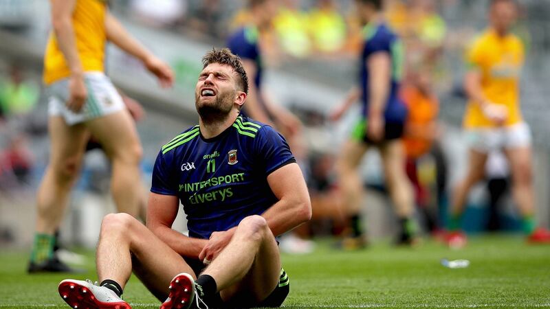 I was watching Aidan O’Shea (above) and Lee Keegan on Sunday and the mistakes they were making were purely down to mental exhaustion. Photograph: Ryan Byrne/Inpho