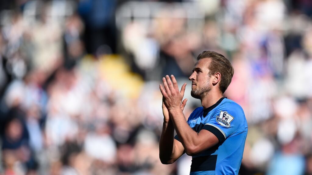 Harry Kane is excited to be playing in the Champions League next season. Photograph: Getty Images