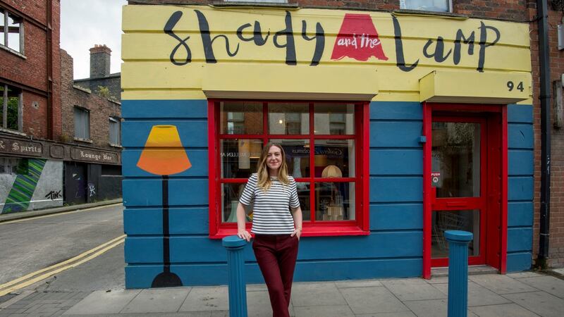 Sarah O’Dea outside her shop. Photograph: Brenda Fitzsimons