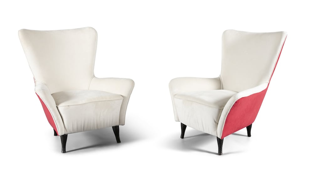 Lot 4, Italian Armchairs by ISA, €1,500- €2,500