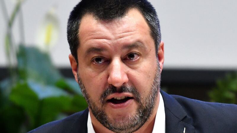 Italy’s interior minister and deputy prime minister  Matteo Salvini.